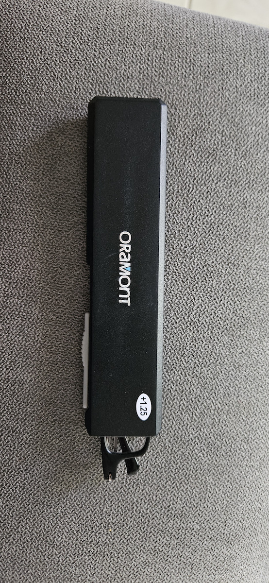 Oramont Reading Glasses +1.25 Pocket in Black Colour 1146