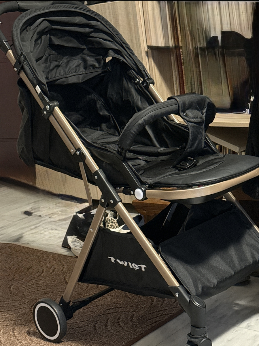 Twist Adjustable Baby Stroller Suitable for Newborn Gray 6.8kg