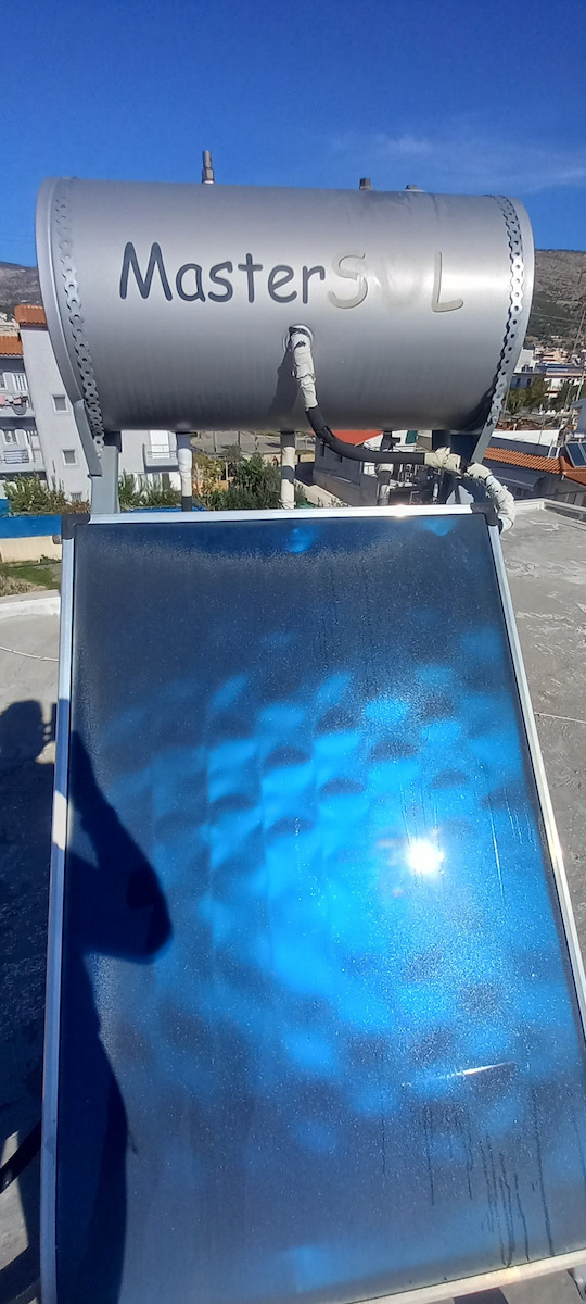 MasterSOL Eco Încălzitor solar de apă 120 litri Sticlă Dublă acțiune cu colector orizontal de 1.5 metri pătrați