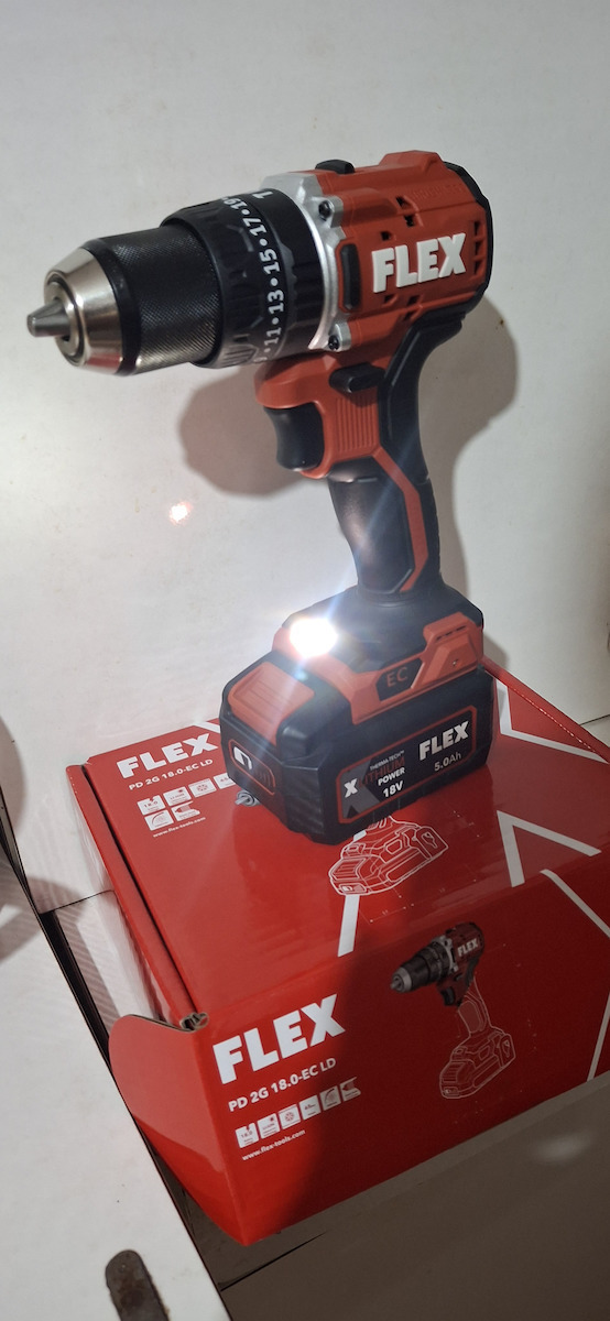 Flex Pd 2g 18.0-ec Ld C Percussive Drill Driver Battery Solo Brushless