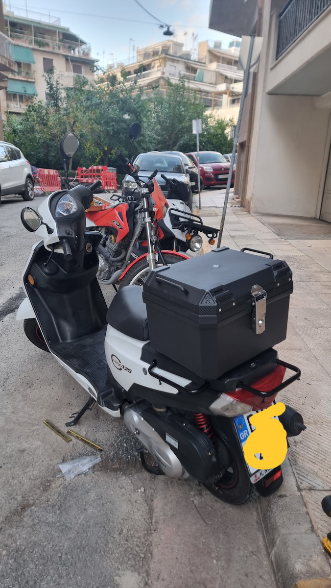 Motorcycle Top Case 45lt Black