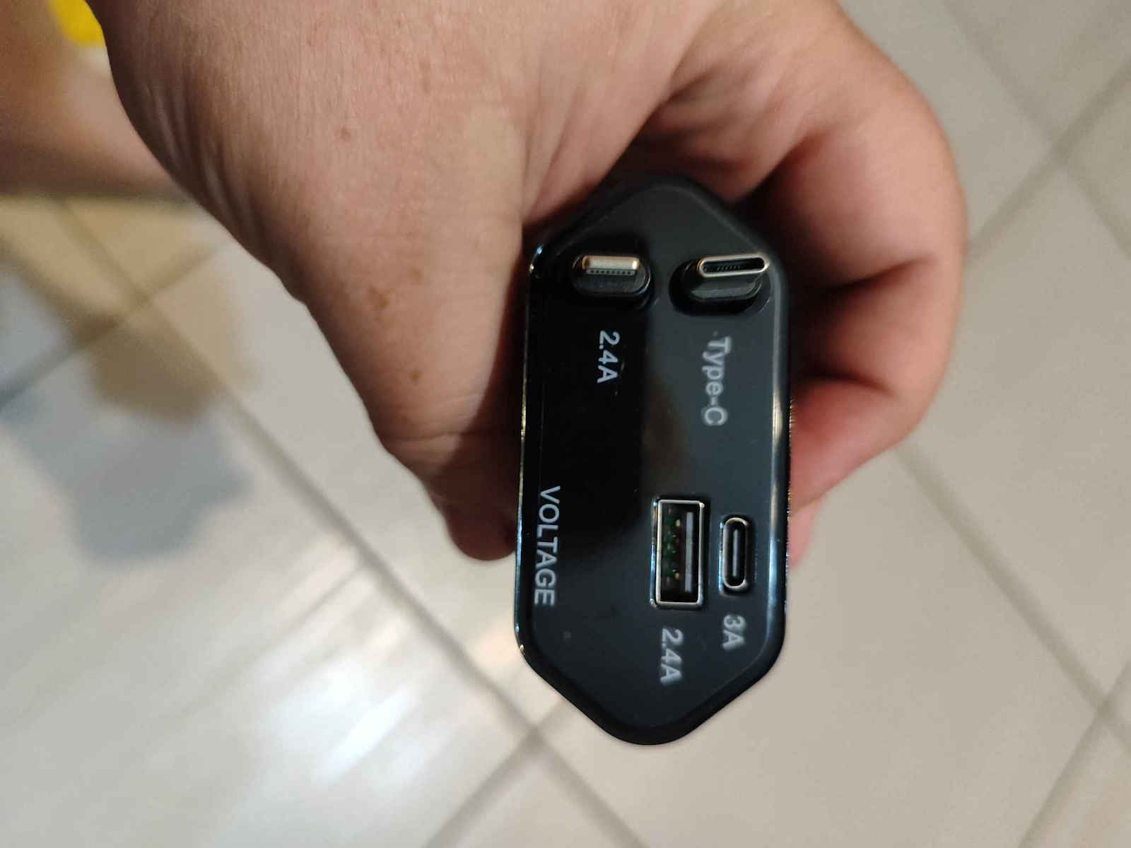Φορτιστής Αυτοκινήτου 120W 2.4A Γρήγορης Φόρτισης με Θύρες: 1xUSB-A 1xType-C μαζί με Καλώδιο Lightning / Type-C Γκρι Χρώμα