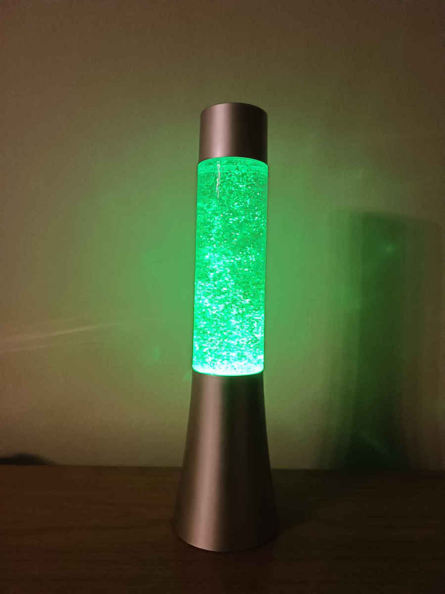 Out of the Blue Decorative Lamp Lava Lamp Silver