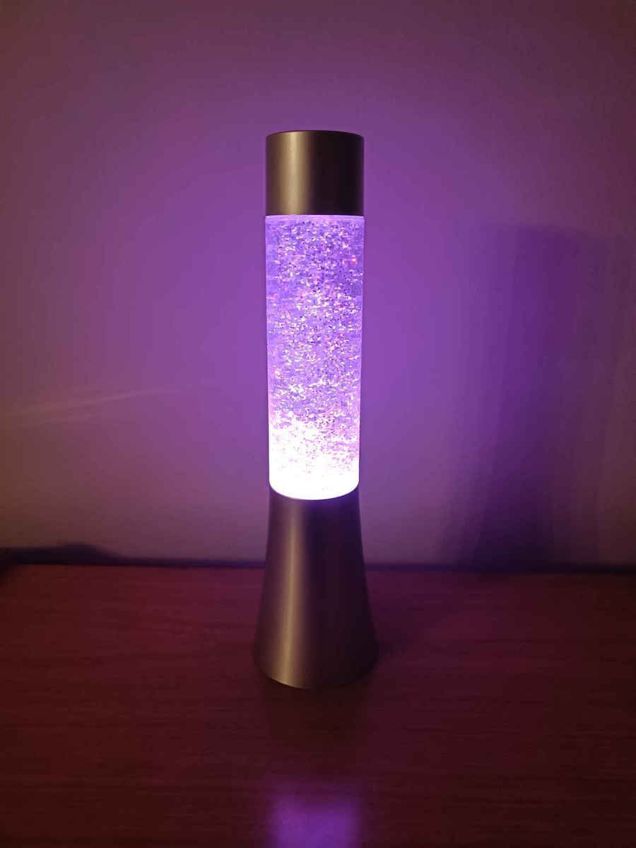 Out of the Blue Decorative Lamp Lava Lamp Silver