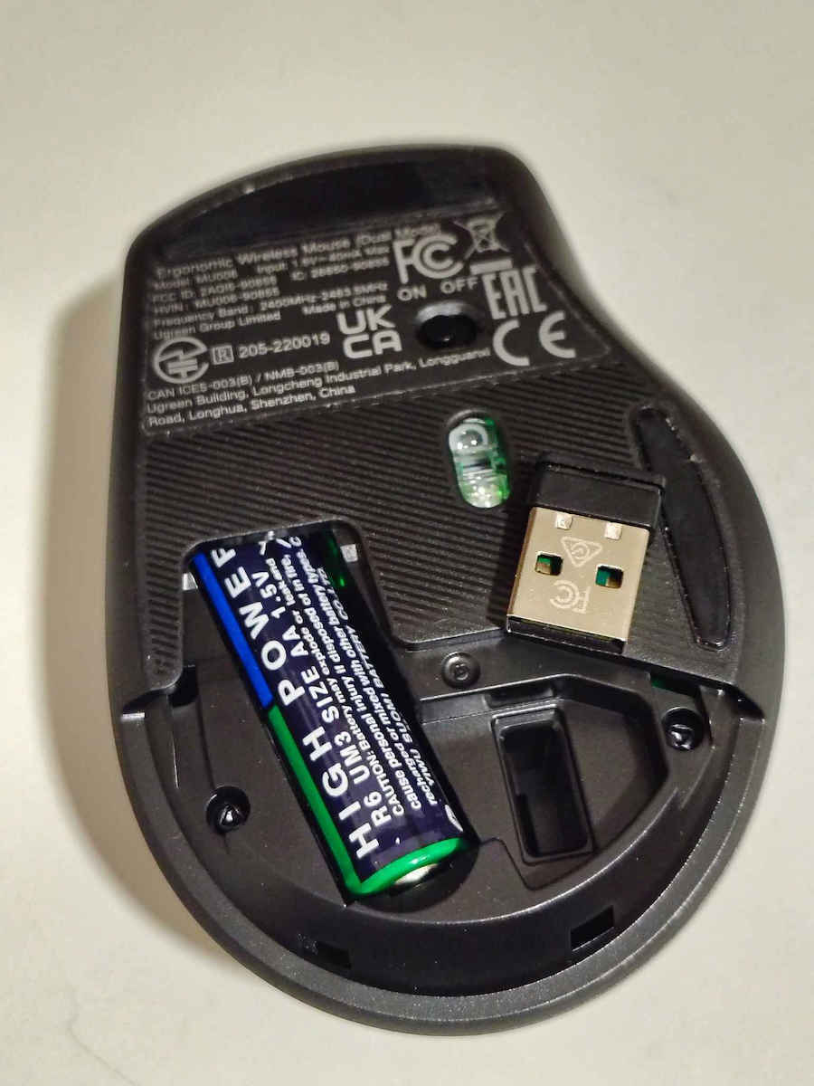 Ugreen MU006 90855 Безжичен Мишка Черен