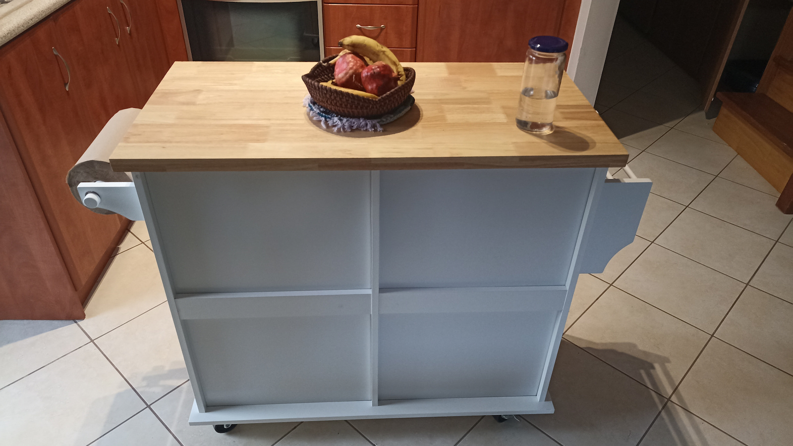Dulap De Bucătărie De Pardoseală Alb 111x44.5x82.5cm