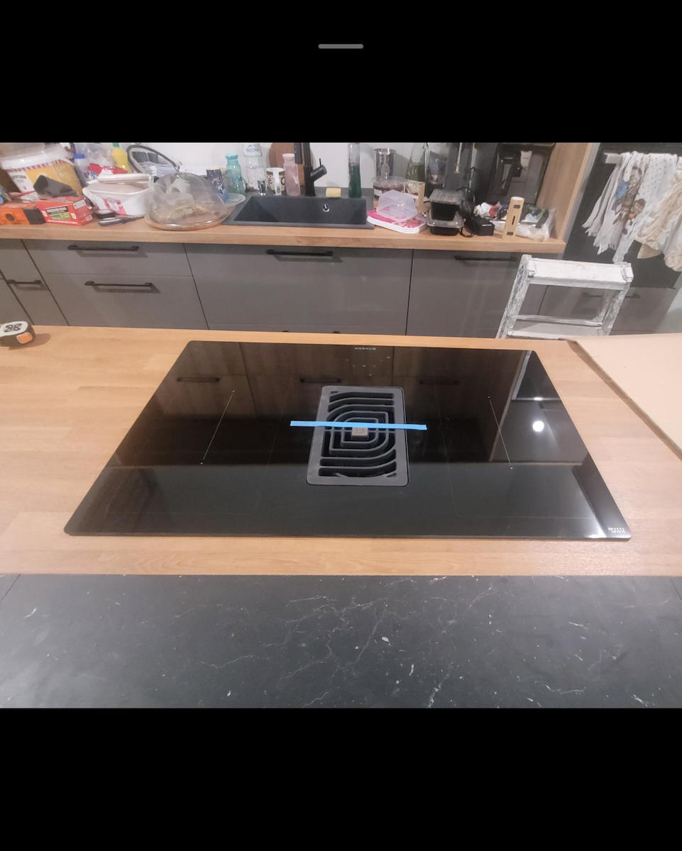 Faber Galileo BK Glass A830 Smart Induction Cooktop Autonomous with Hood 83x52εκ.