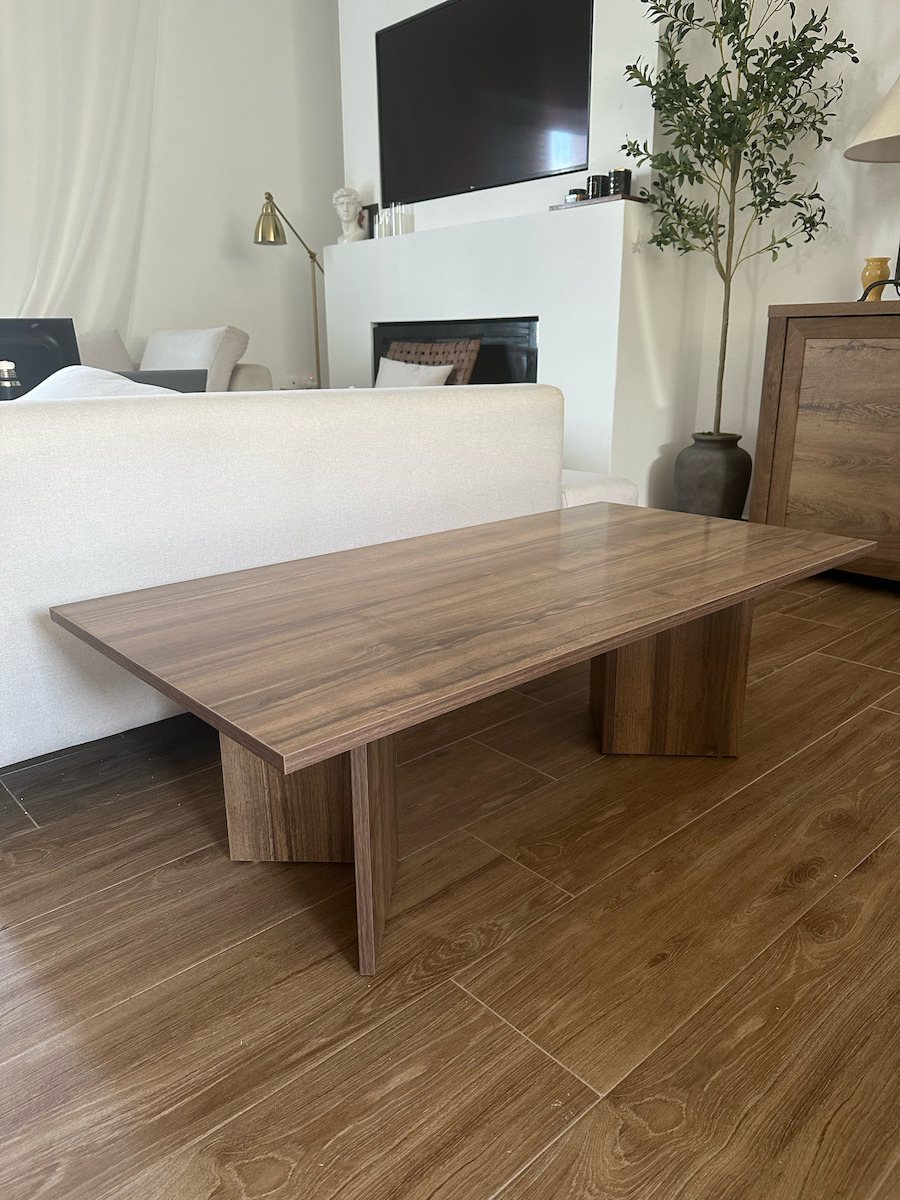 Masa De Cafea Centrală Rectangulară Sabin Din Lemn Culoare Nuc L119xL60xÎ40cm