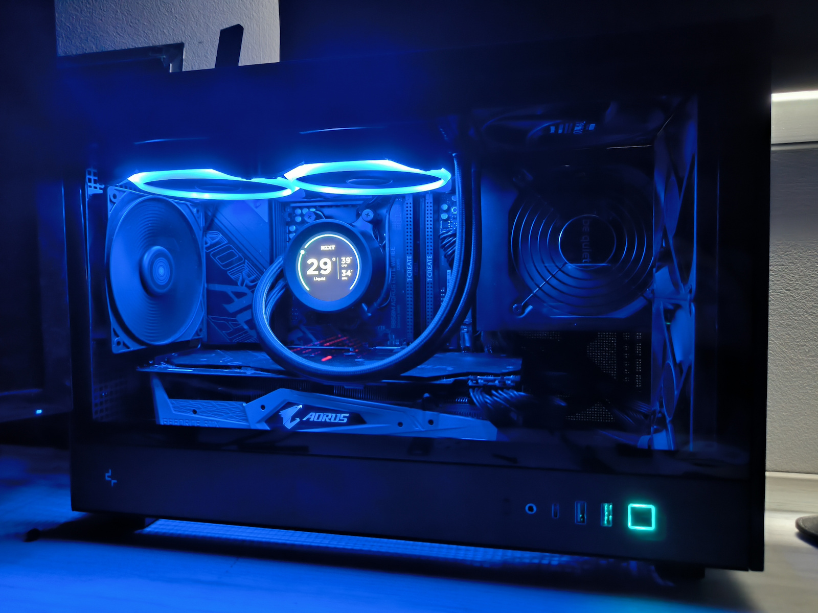 Deepcool CH260 Gaming Micro Tower Carcasă PC cu Panou Lateral Negru
