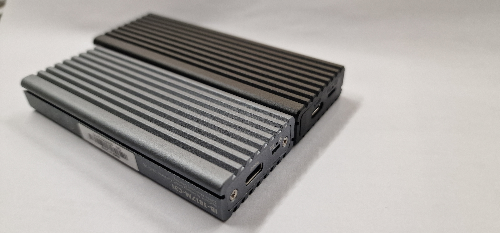 Icy Box Θήκη για Σκληρό Δίσκο M.2 PCI Express NVME με σύνδεση USB 3.1 Type-C σε Γκρι χρώμα