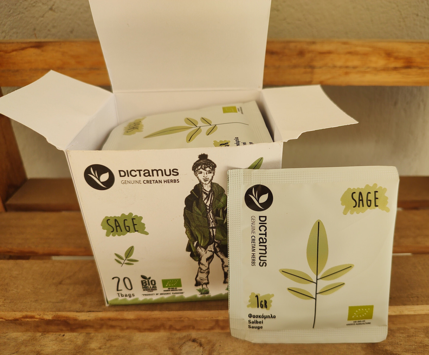 Dictamus Φασκόμηλο BIO Φασκόμηλο Βιολογικό Προϊόν 20 Φακελάκια 20gr