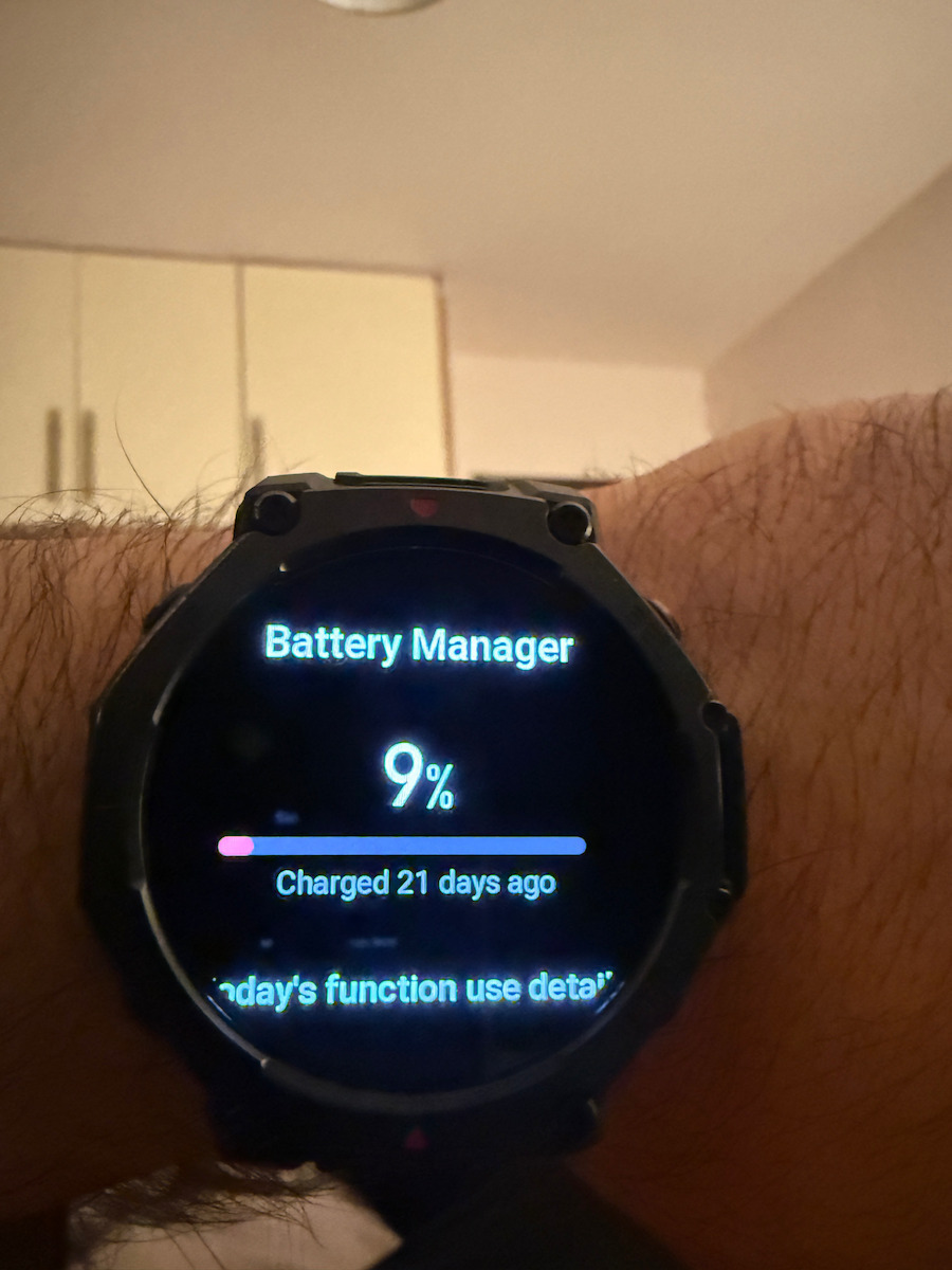 Amazfit T-Rex 3 Pro Titan 48mm Wasserdicht Smartwatch (Tactical Black)