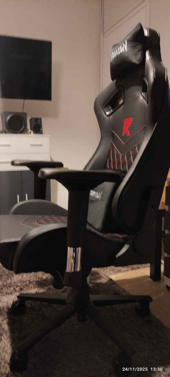 Redragon C506 Artificial Leather Gaming Chair with Adjustable Arms Black