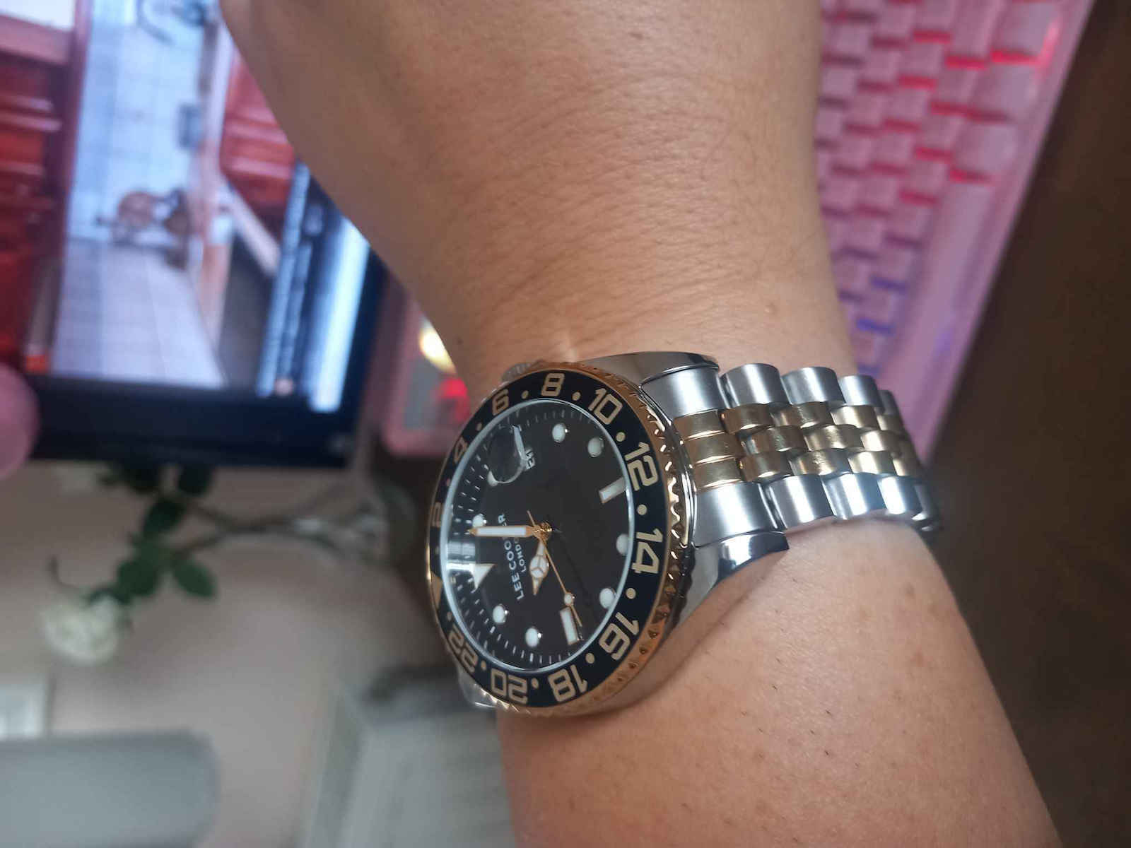 Lee Cooper Men's Watch Battery with Metal Bracelet