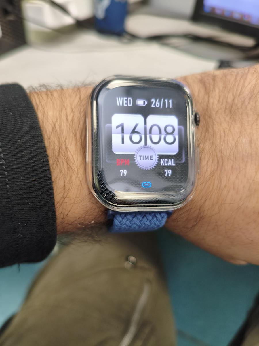 BlackView R60 Aluminium 47mm Smartwatch με Παλμογράφο (Meteorite Black)