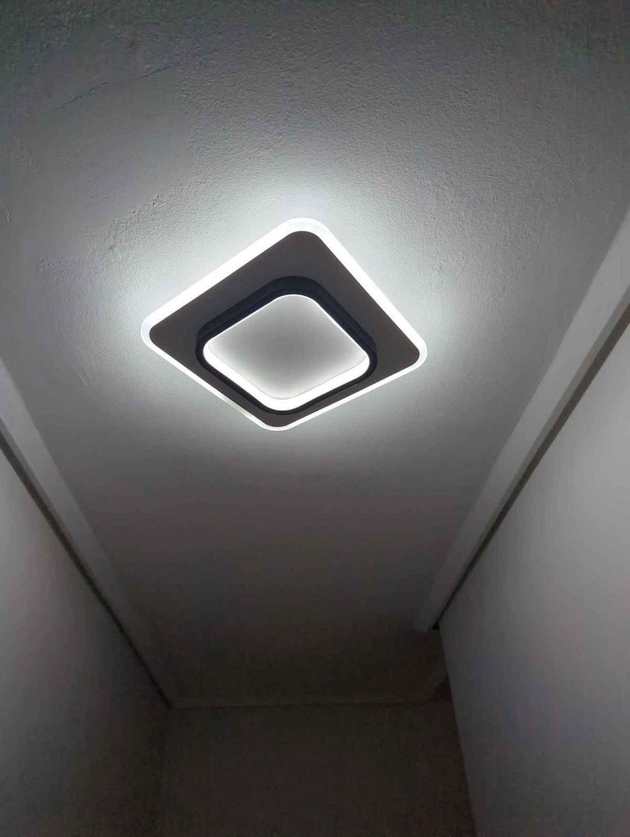 Atman Caen Ceiling Mount Light 32.5cm White with Integrated LED