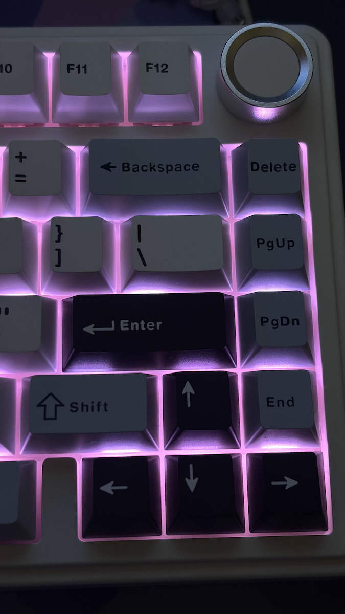 Aula F75 Wireless Gaming Keyboard 75% with LEOBOG Reaper switches and RGB lighting (English US) White