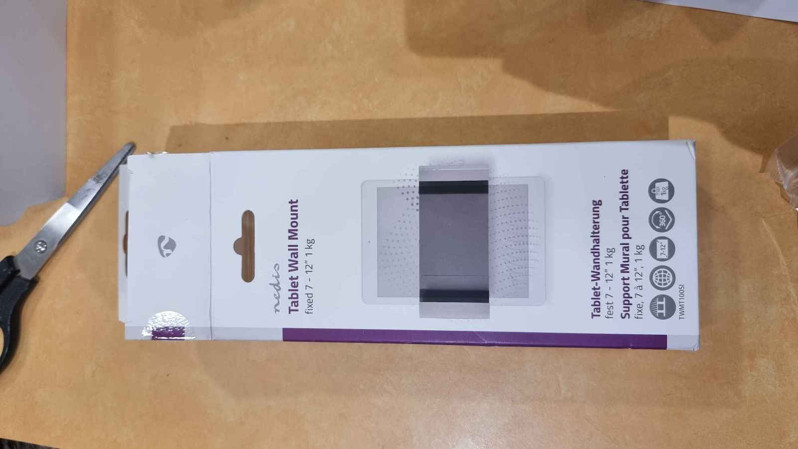 Nedis TWMT100SI Βάση Tablet Τοίχου έως 12" σε Ασημί χρώμα