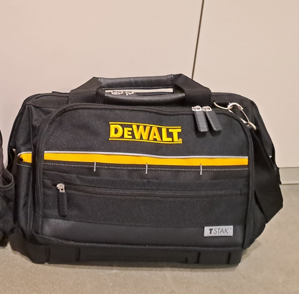 Dewalt Tstak Waterproof Black Shoulder Bag