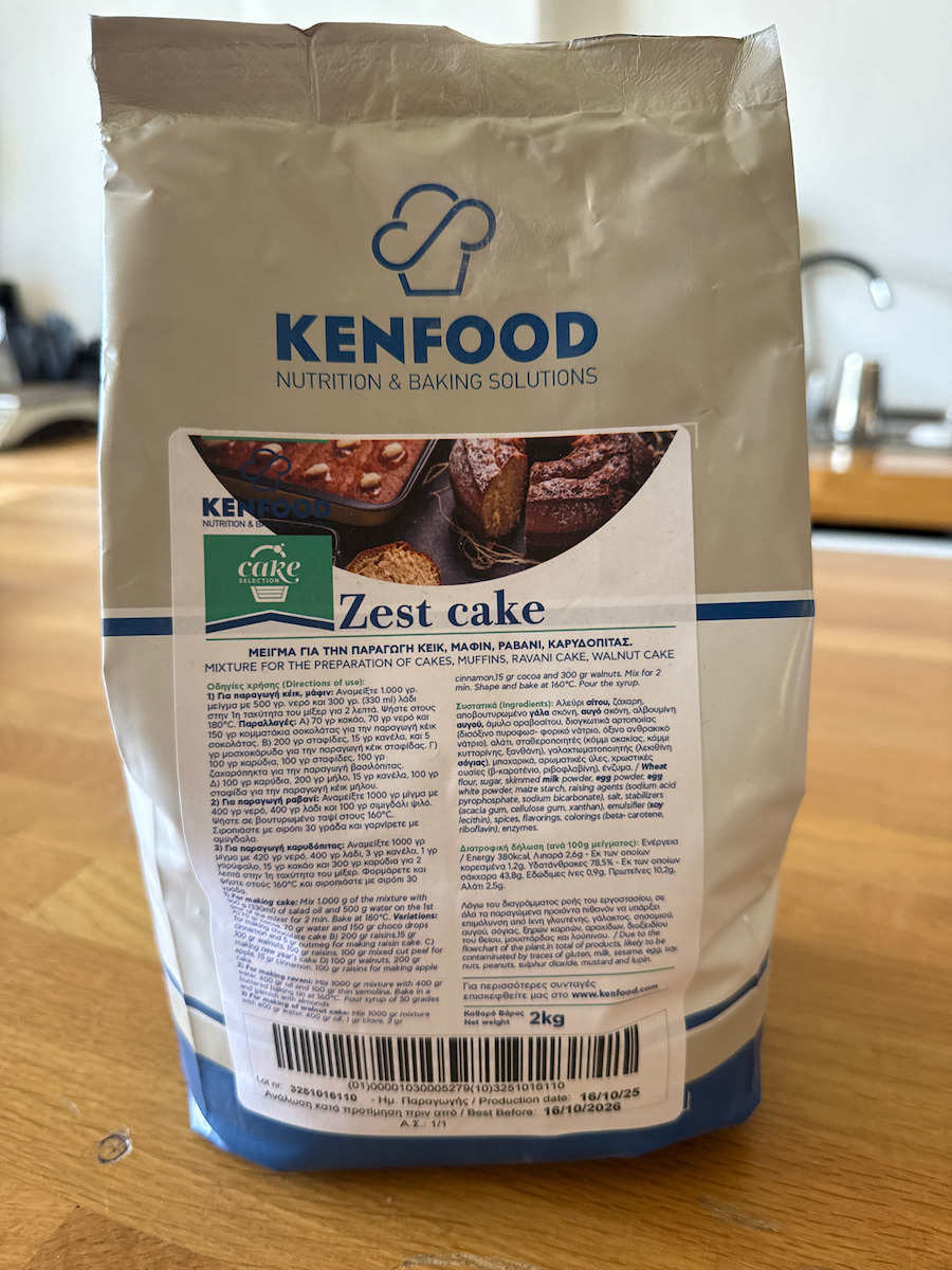 Cake Mix Ravani Walnut Pie Muffin 2 Kg Kenfood Vanilla