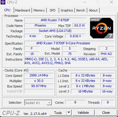 Vengeance Infinity-V8 Gaming Desktop PC (Ryzen 7-8700F/32GB DDR5/1.0TB SSD/GeForce RTX 5060/No OS)