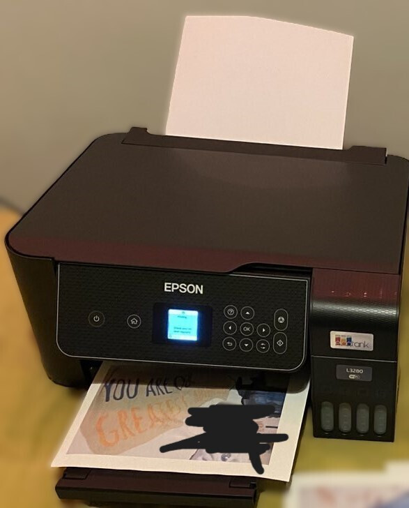 Epson EcoTank L3280 Colour All In One Inkjet Printer with WiFi and Mobile Printing