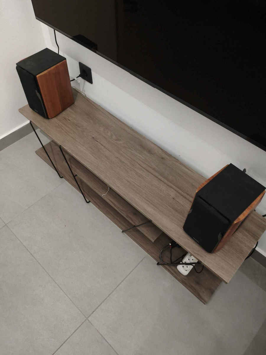 TV Stand Tars Sonoma / White L120xW32xH33cm