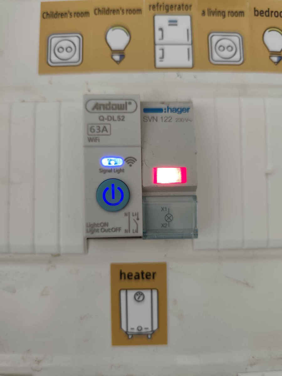 Andowl Διακόπτης Ράγας WiFi 63A