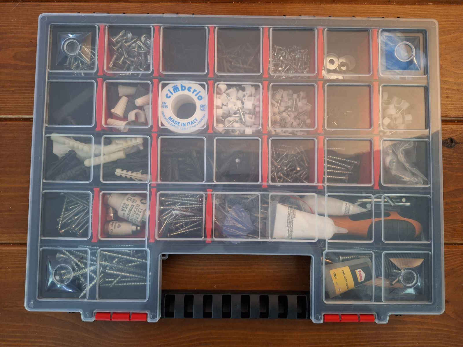 Prosperplast Werkzeugkoffer-Organisator 32 Positionen Schwarz 39.9x30.3x5cm