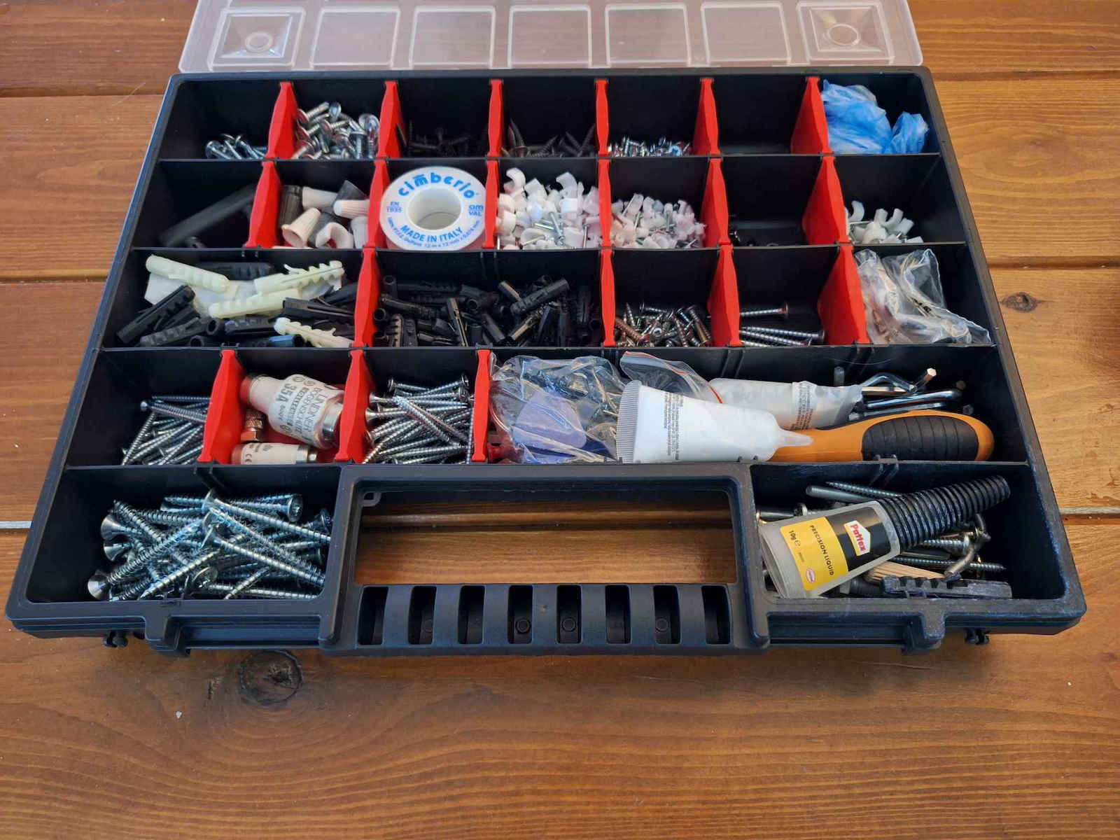 Prosperplast Werkzeugkoffer-Organisator 32 Positionen Schwarz 39.9x30.3x5cm