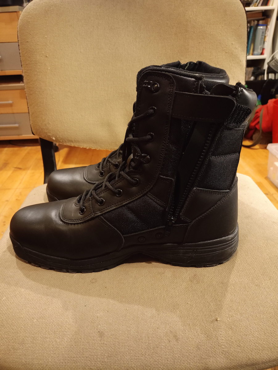 Survivors Military Boots Spiral 8.0 SZ Leather Black 00318
