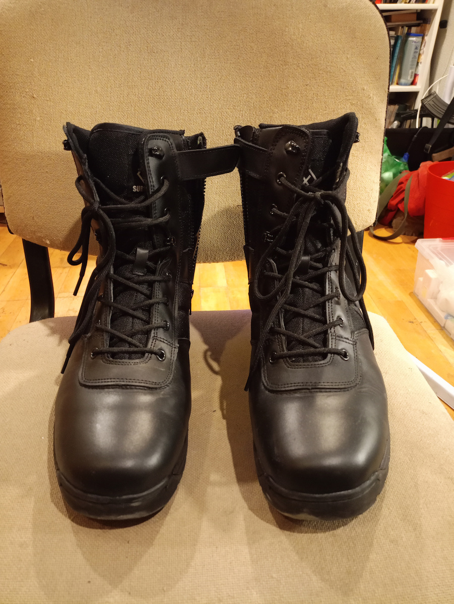 Survivors Military Boots Spiral 8.0 SZ Leather Black 00318