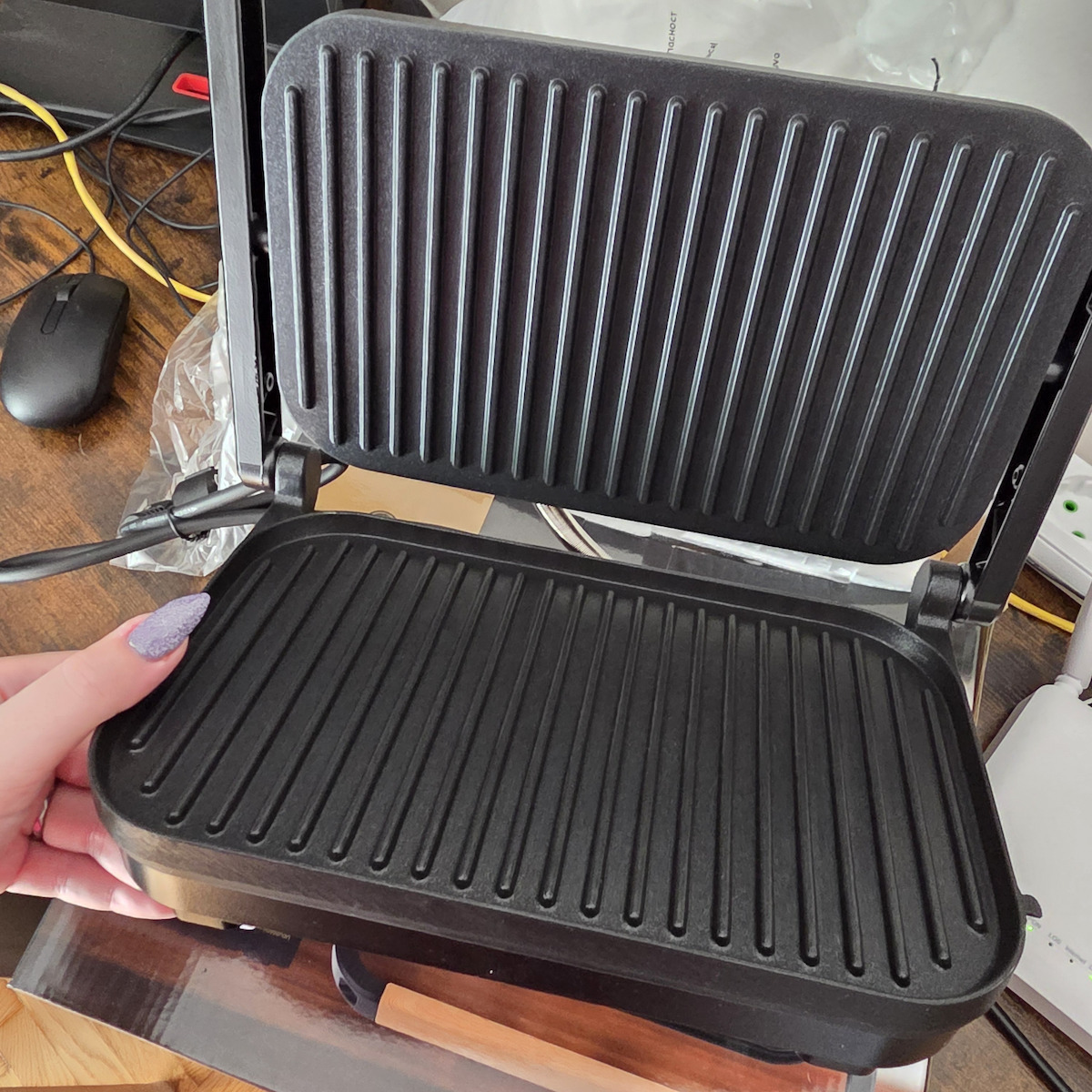 Estia Oak Сандвич тостер за 2 Сандвичи 1300W Черна