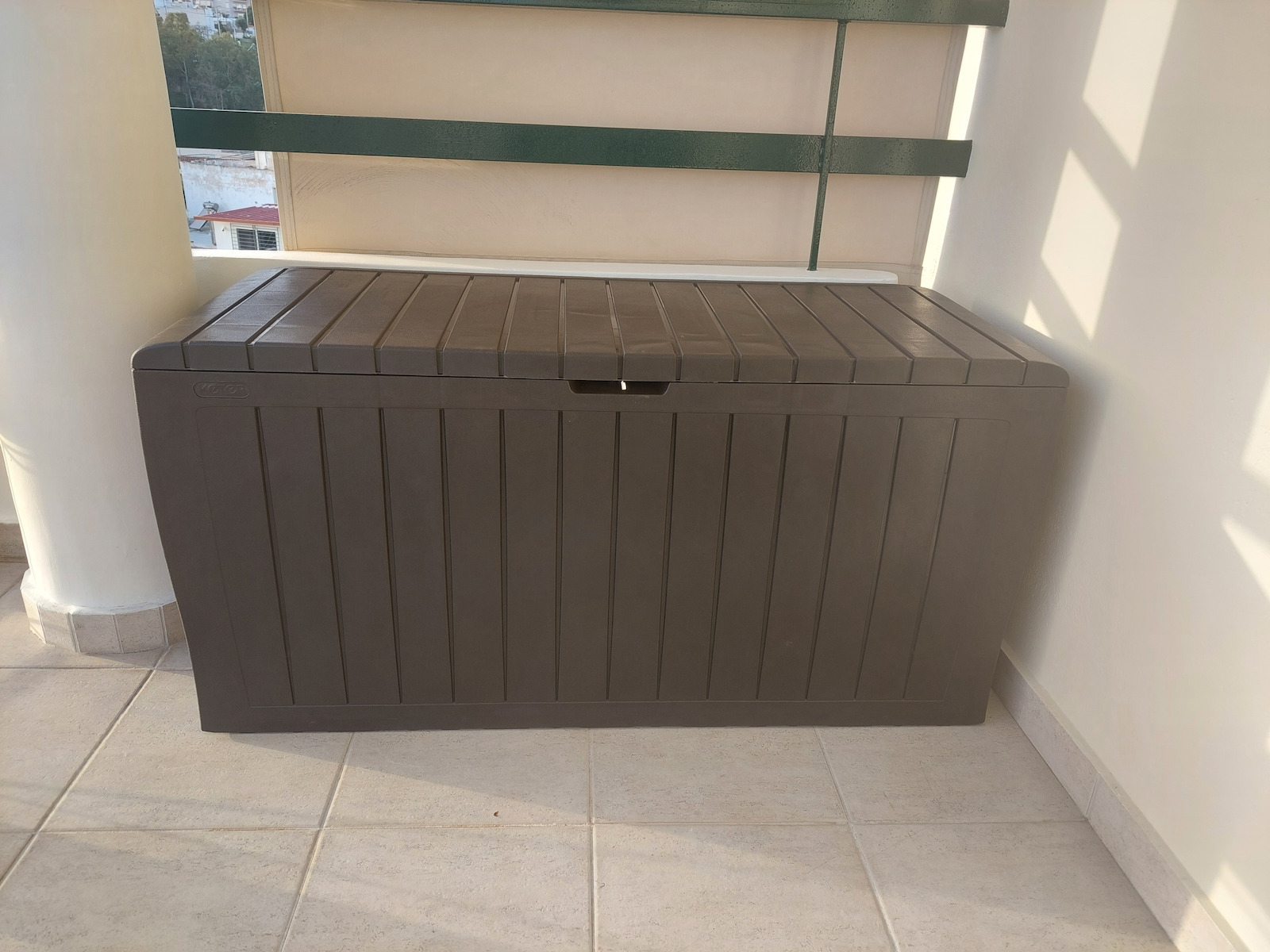 Keter Outdoor Storage Box Marvel 270lt Brown L117xW45xH57cm
