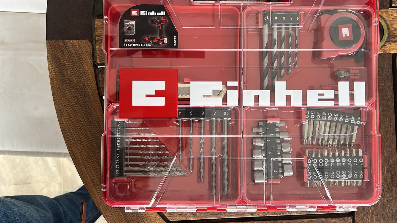 Einhell TE-CD 18/40 Li-i +64 Κρουστικό Δραπανοκατσάβιδο Μπαταρίας 18V 2x2Ah