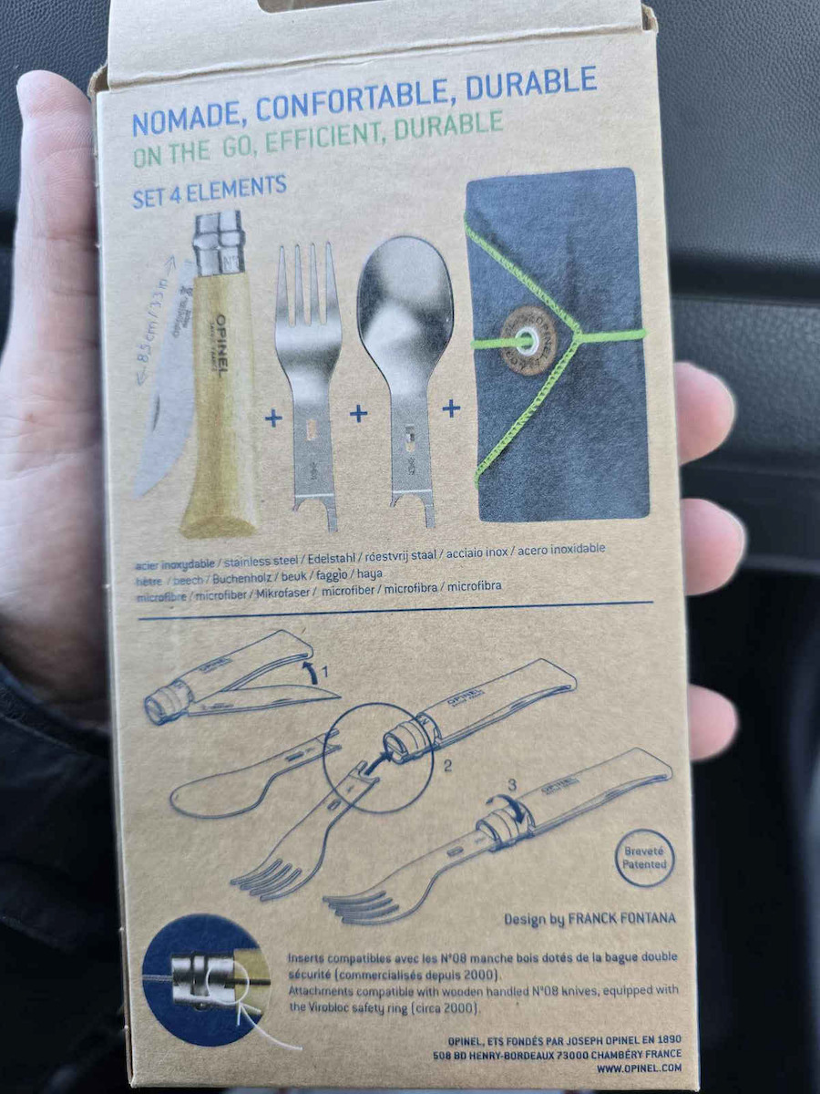 Opinel Nomad Picnic Plus Πολυεργαλείο Καφέ σε Θήκη