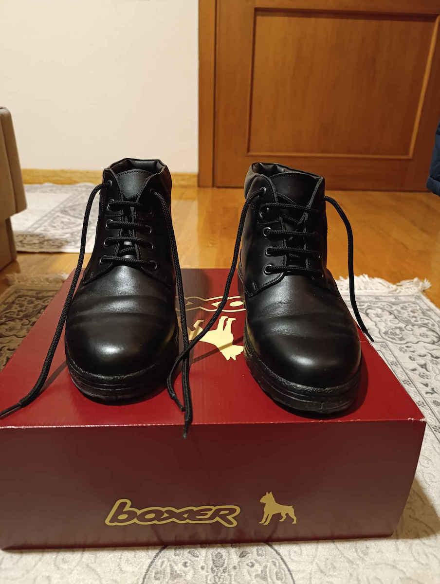 Leather Black Men's Boots