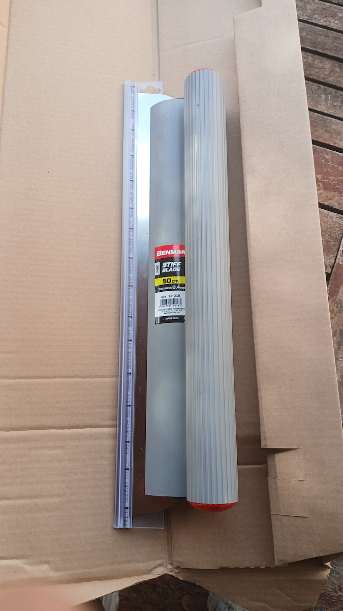 Benman Σπάτουλα Στοκαρίσματος Inox 180mm με Πλαστική Λαβή 72014