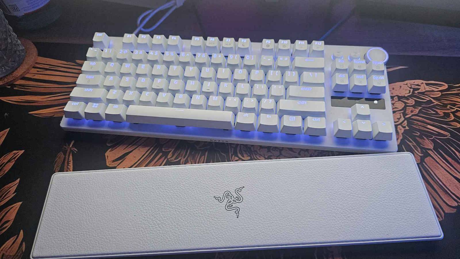Razer Huntsman V3 Pro Tenkeyless Optical Gaming Keyboard Tenkeyless with Razer Analog Optical Gen-2 switches and RGB lighting (English US) White