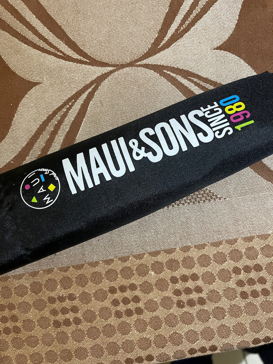 Maui & Sons Αντιανεμική Αυτόματη Ομπρέλα Βροχής Σπαστή Μαύρη