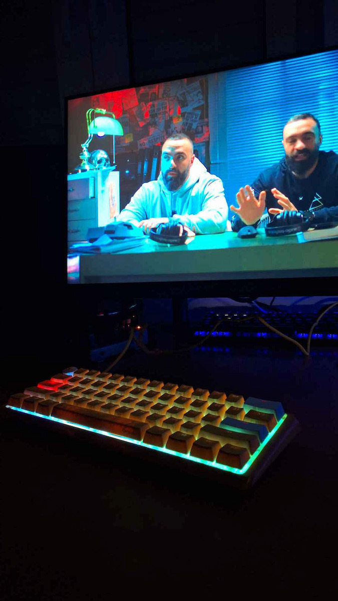 Ducky One 3 Mini Gaming Μηχανικό Πληκτρολόγιο 60% με Cherry MX Clear διακόπτες και RGB φωτισμό (Αγγλικό US) Κίτρινο