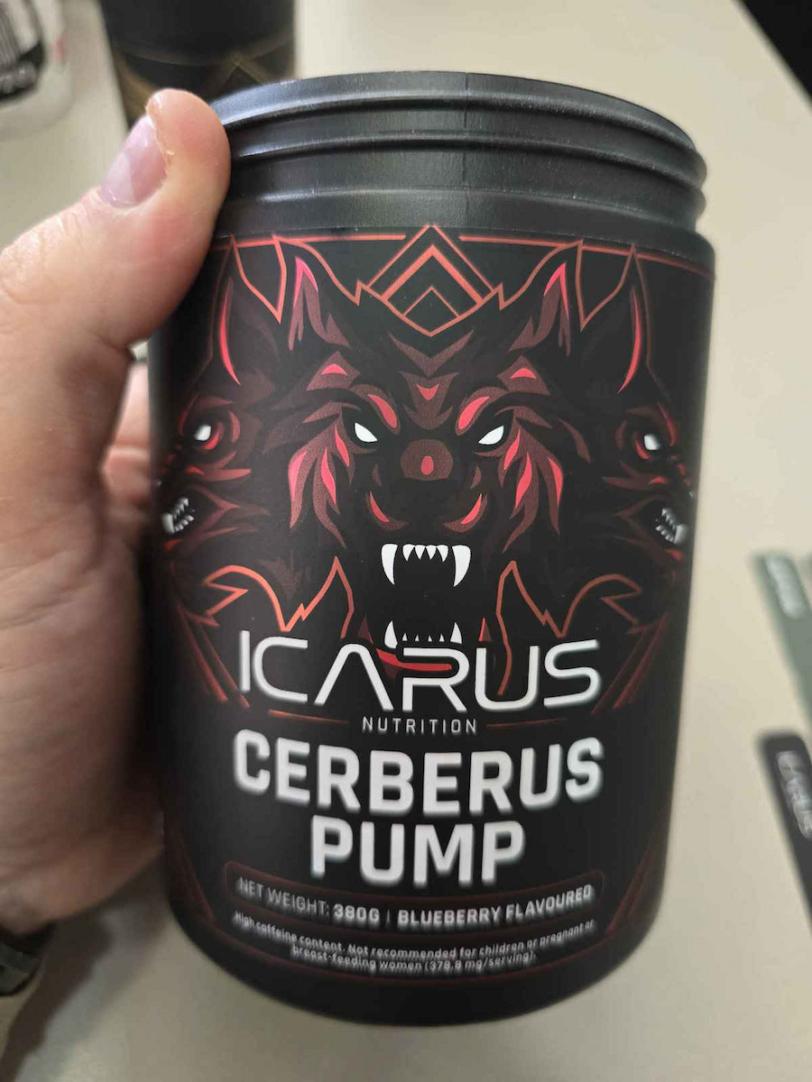 Icarus Nutrition Cerberus Pump Ειδικό Συμπλήρωμα Διατροφής 380gr Blueberry