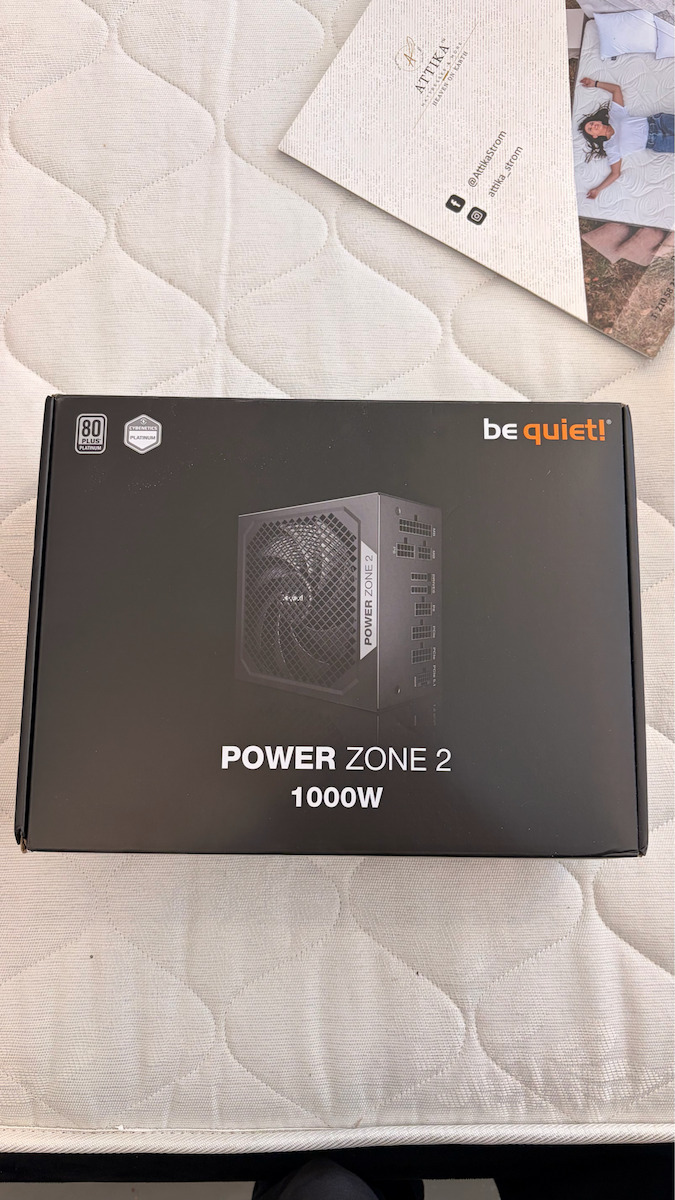 Be Quiet Power Zone 2 1000W Black Computer Power Supply Full Modular 80 Plus Platinum