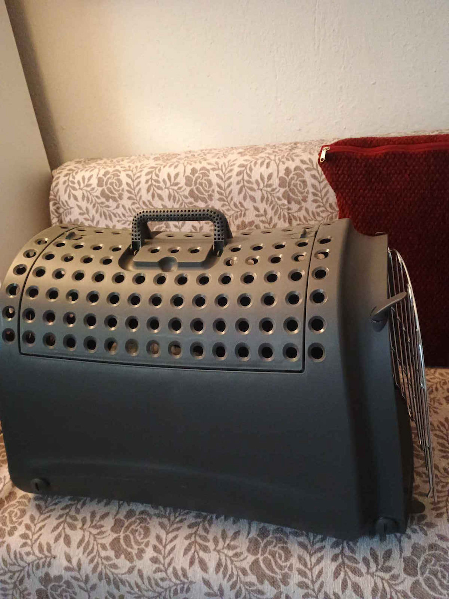 Imac Black Dog Transport Cage 50x32x34.5cm