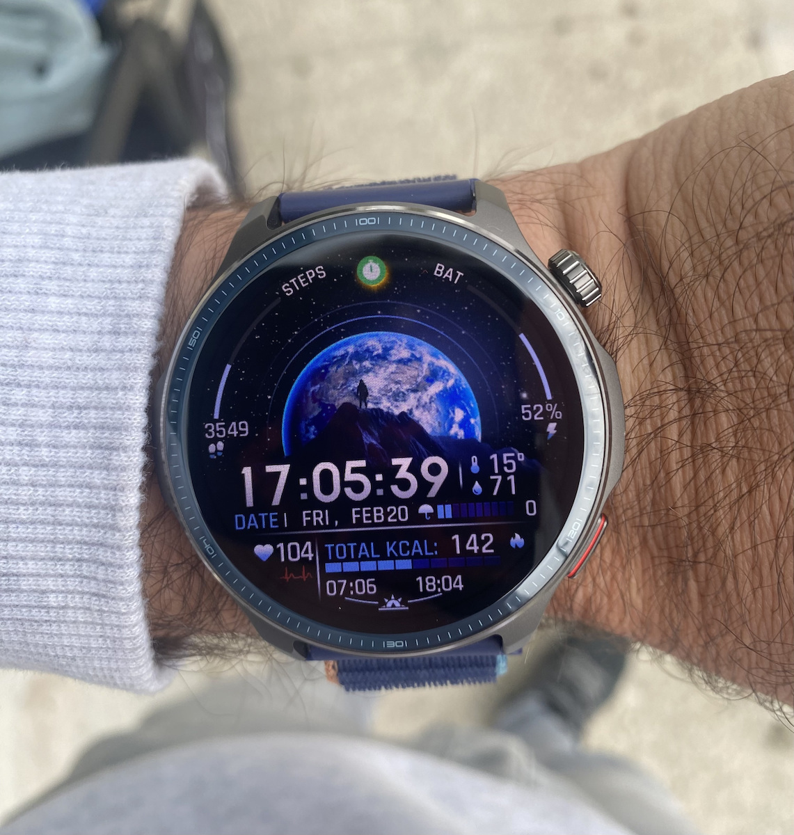 Amazfit Balance 2 47mm Wasserdicht Smartwatch mit Pulsmesser (Schwarz)