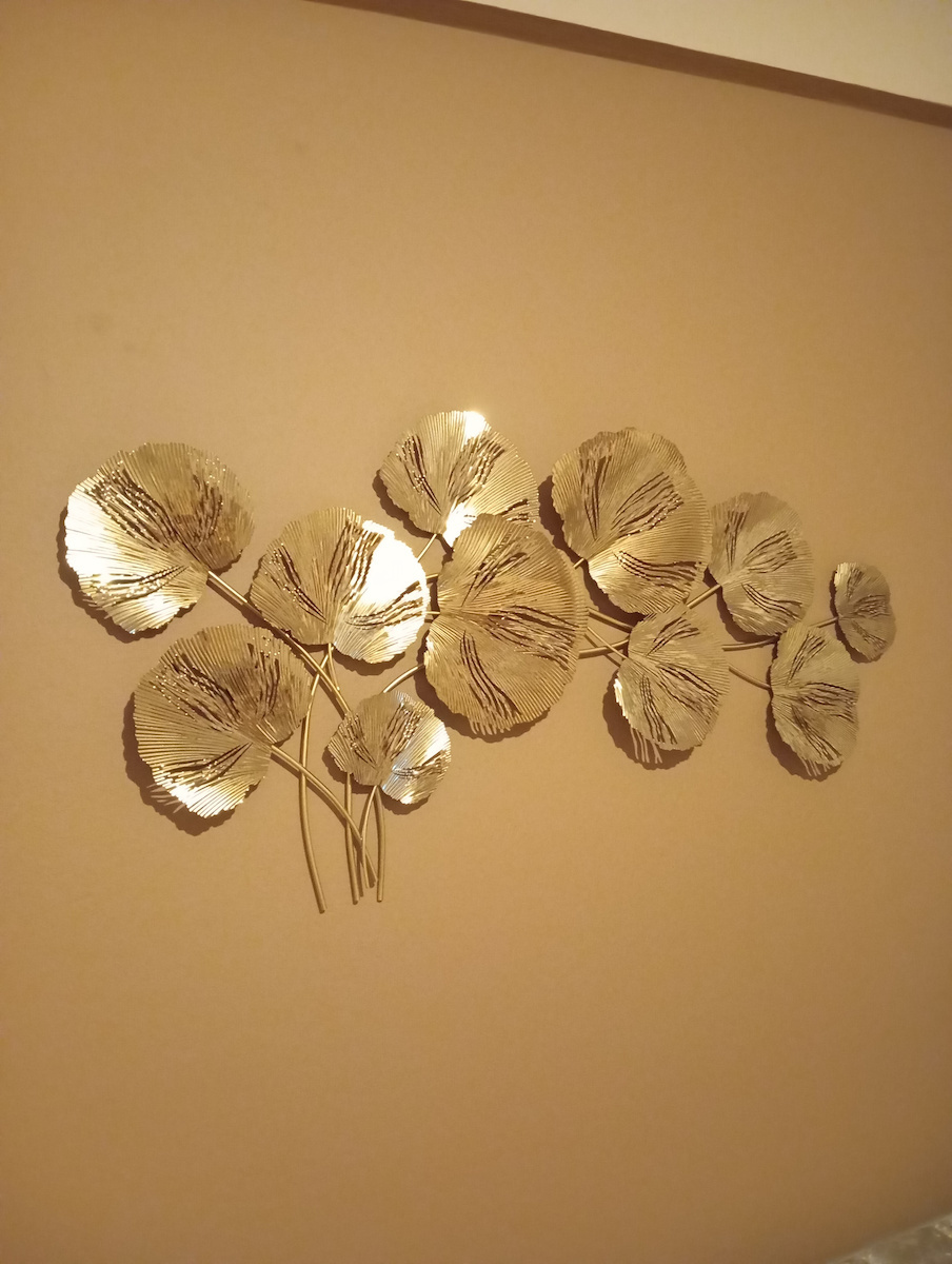 Inart Wall Decor Made of Metallic Fleur 131x7x73cm