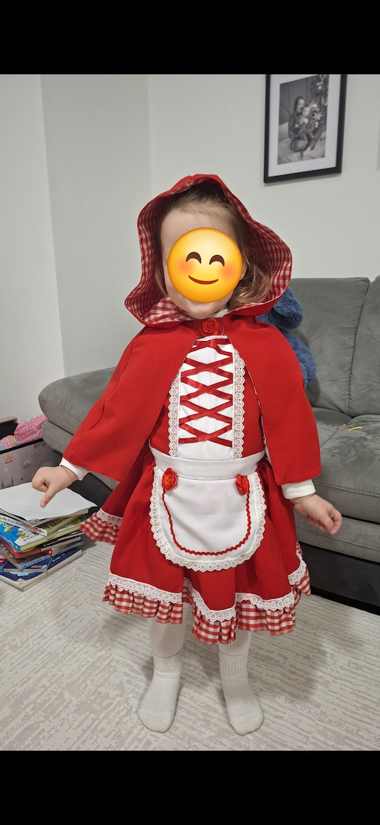Kids Carnival Costume Little Red Riding Hood
