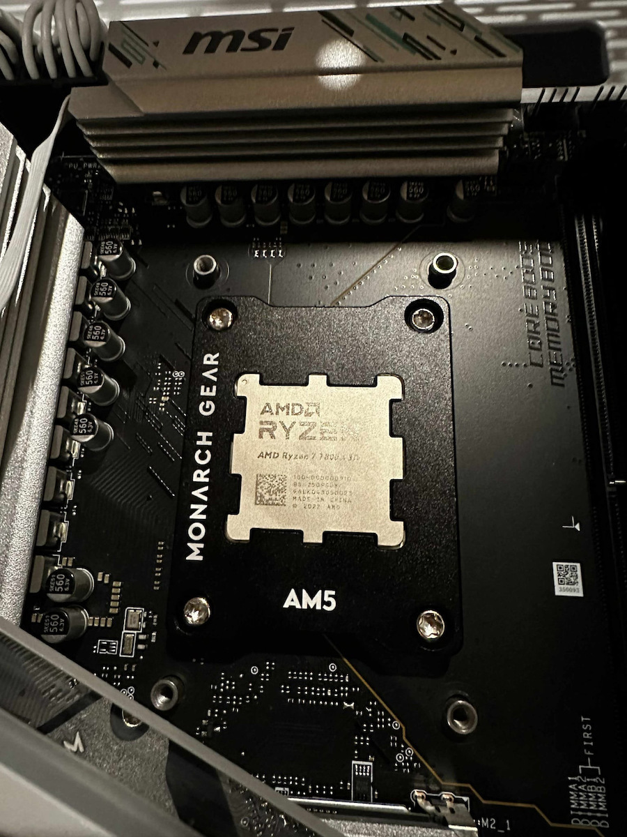 Monarch Gear AMD AM5 CPU Contact Frame Black