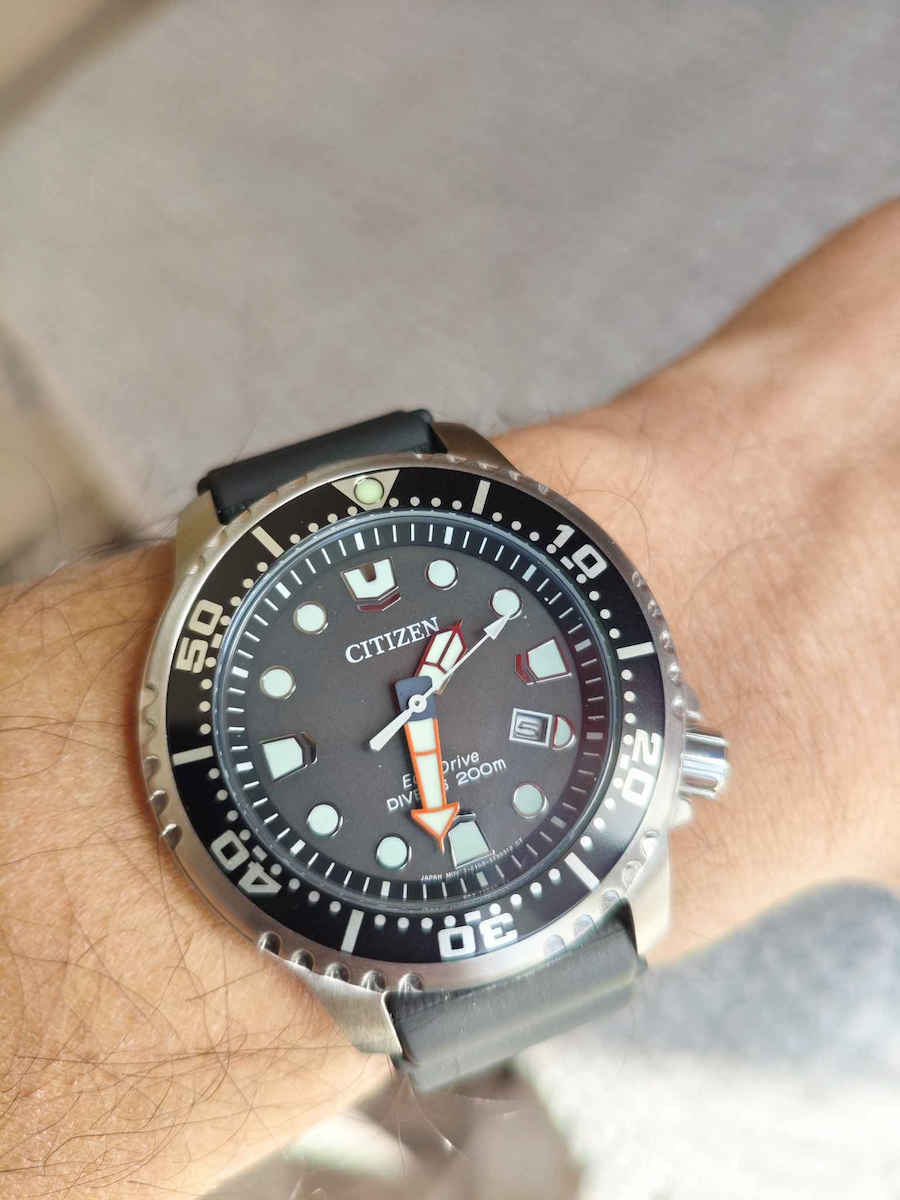 Citizen Promaster Men's Watch 44mm Eco - Drive with Black Rubber Strap