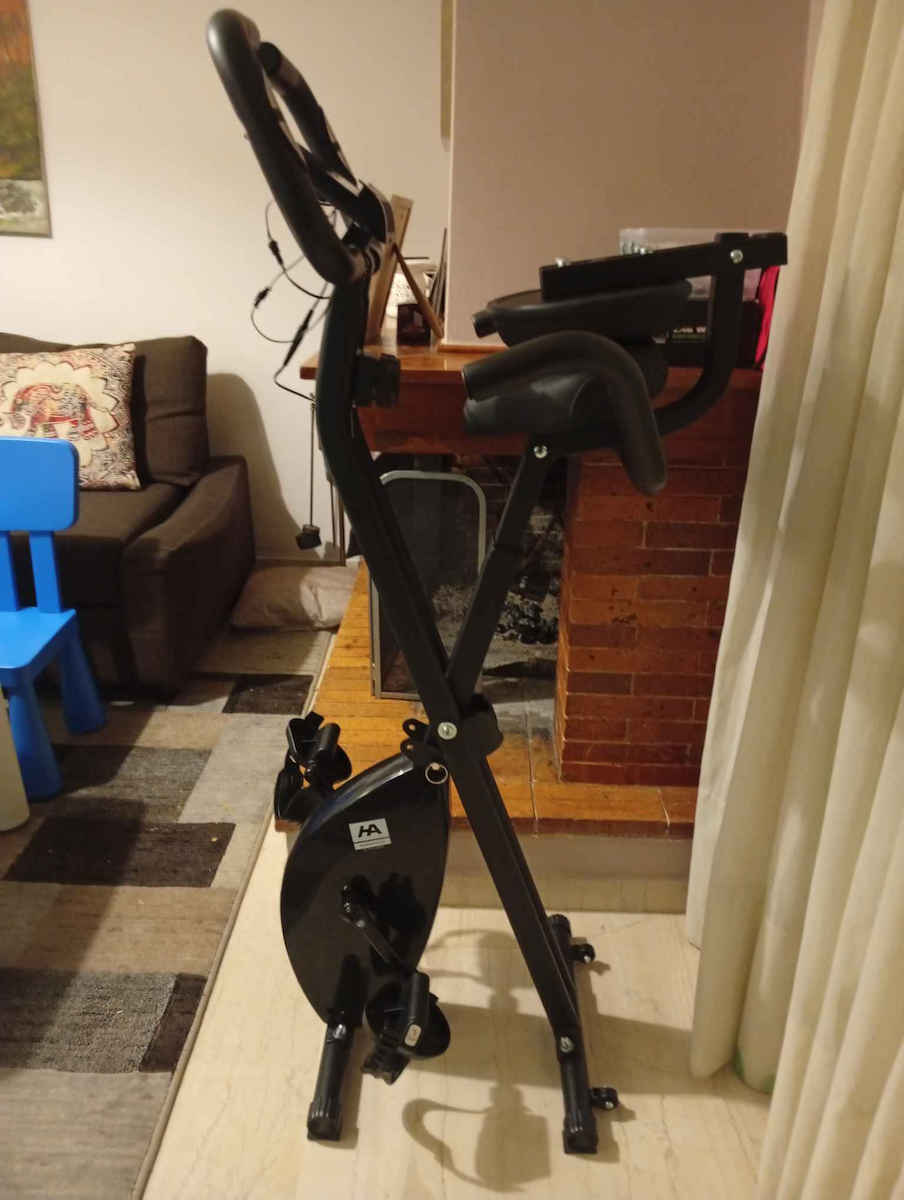 Homathlon X Bike Αναδιπλούμενο Όρθιο Ποδήλατο Γυμναστικής Μαγνητικό